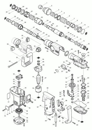 Фото Скоба MAKITA HR4000 п.71 пласт. переключения режимов