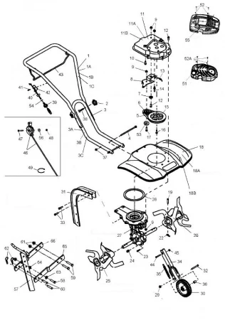 Фото Bolens Пружина культиватора Bolens BL 4040 GT (рис. 35)