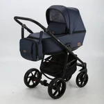 фото Коляска 2 в 1 BeBe-mobile Gusto Deluxe эко-кожа синяя