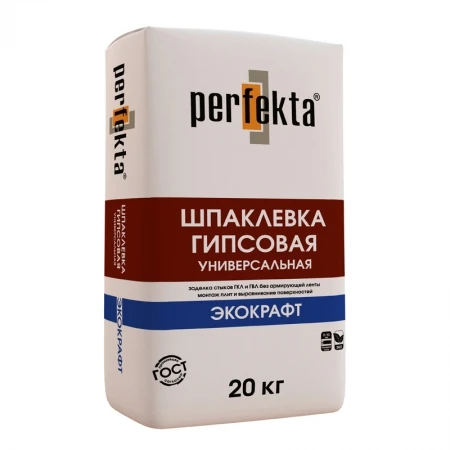 Фото Шпатлевка гипсовая универсальная Perfekta "ЭкоКрафт"