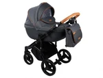 фото Коляска 2в1 BeBe-Mobile Ravenna V3 кожа оранжевая + графит