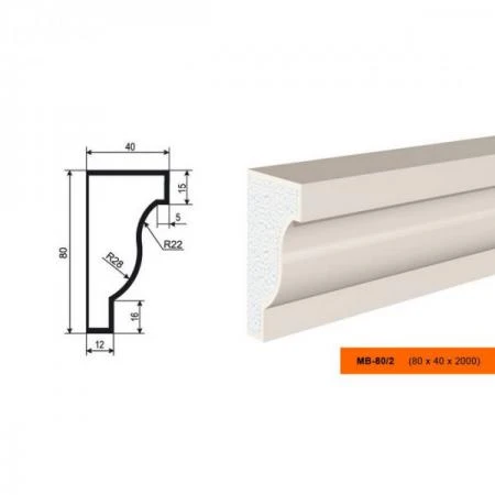 Фото Молдинг МВ-80/2