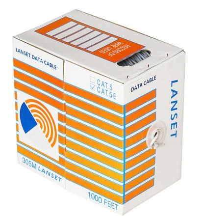 Фото UTP4 LANSET Cat5e CCA 24AWG, INDOOR кор 305м