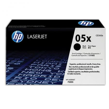 Фото Картридж лазерный HP (CE505X) LaserJet P2055, №05Х, оригинальный, ресурс 6500 стр.