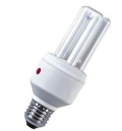 Фото OSRAM компактная люминесцентная лампа с сенсором освещнности - DULUX EL SENSOR 15W 41-827 220-240V E27 с ЭПРА и фотодиодом - 451299-987082