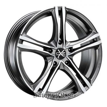 Фото OZ Racing X5B 7x16/5x112 D75 ET35 Matt Graphite Diamond Cut