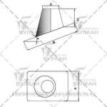 фото Кровельный элемент 20°/45° DKH d 250 полированный