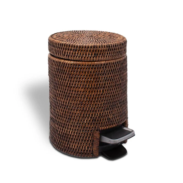 Фото Корзина для белья Decor Walther Basket TE (0939492) с педалью, ротанг темный