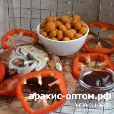 Фото Арахис в хрустящей корочке со вкусом "Барбекю"