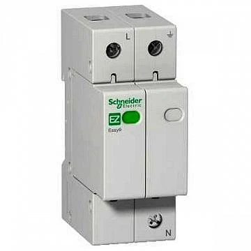 Фото ОГРАНИЧИТЕЛЬ ПЕРЕНАПР. EASY9 1П+H 20кА 230В =S= (max 130) | код. EZ9L33620 | Schneider Electric