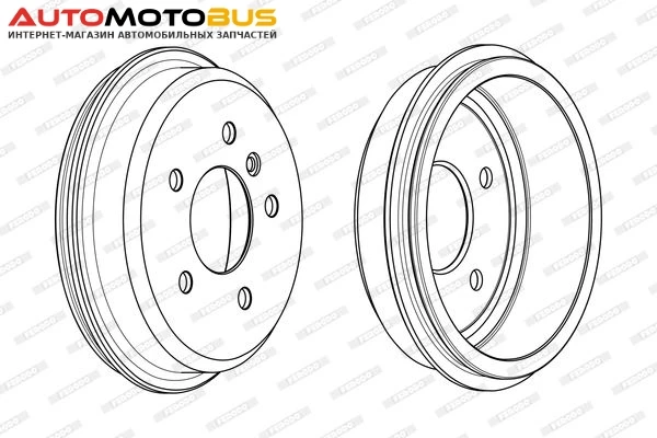 Фото Тормозной барабан FERODO FDR329240