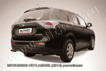 фото Slitkoff Уголки d57 черные MITSUBISHI OUTLANDER (2014) рестайлинг