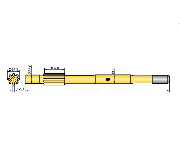 Фото Хвостовик аналог Ingersoll YH 110 VRP, Y 135 RP