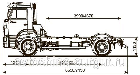 Фото Грузовой автомобиль шасси Камаз 53605-3950-19(L4)