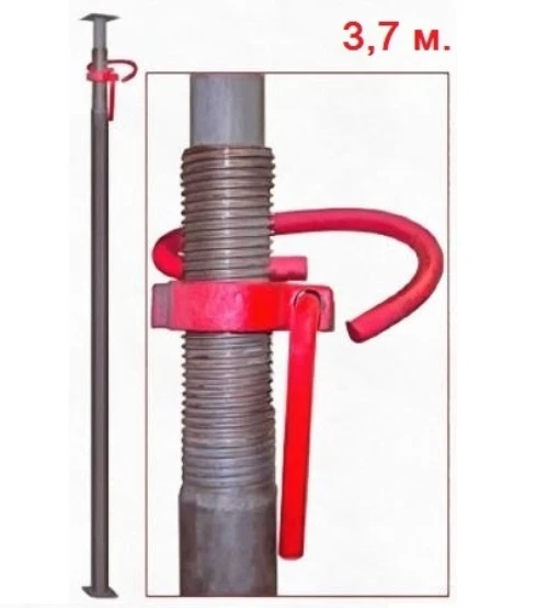 Фото Стойка домкрат телескопическая для опалубки 3,7 метра высота в аренду