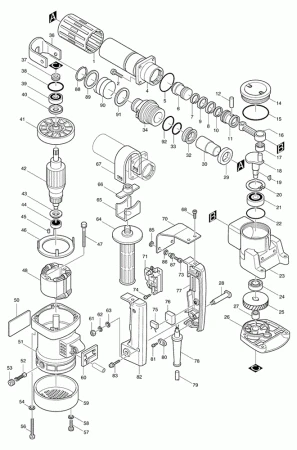 Фото Makita Шестигранная гайка M6 HR2400/ перфоратор Makita HR5000K рис.( 102)