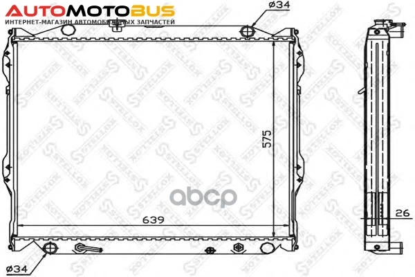 Фото Радиатор системы охлаждения Stellox 1025384SX