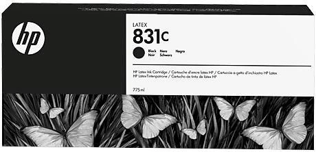 Фото Расходные материалы HP 831C 775-ml Black Latex Ink Cartridge