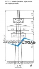 Фото Промежуточные опоры ЛЭП П330-2