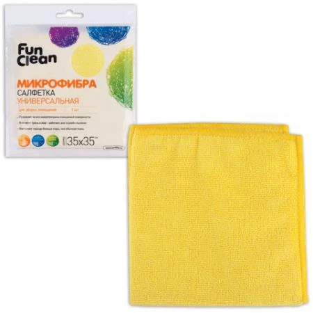 Фото Салфетка универсальная FUN CLEAN, микрофибра, 35х35 см