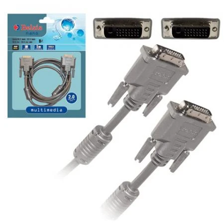 Фото Кабель DVI-D Dual Link BELSIS, 2 м, для высокоскоростной передачи цифрового видео, 2 фильтра