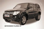 фото Slitkoff Кенгурятник d76 низкий черный MITSUBISHI PAJERO IV