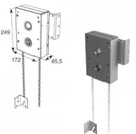 фото Ручной цепной привод для ворот