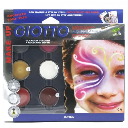 Фото Набор GIOTTO 471100 MAKE UP Грим фантазийные цвета с кистью и спонжем