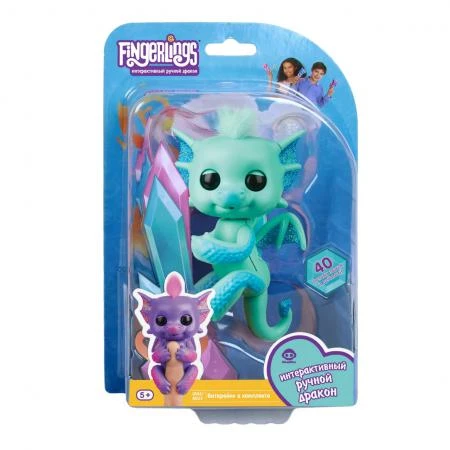 Фото Интерактивная игра FINGERLINGS 3582 Дракон Ноа