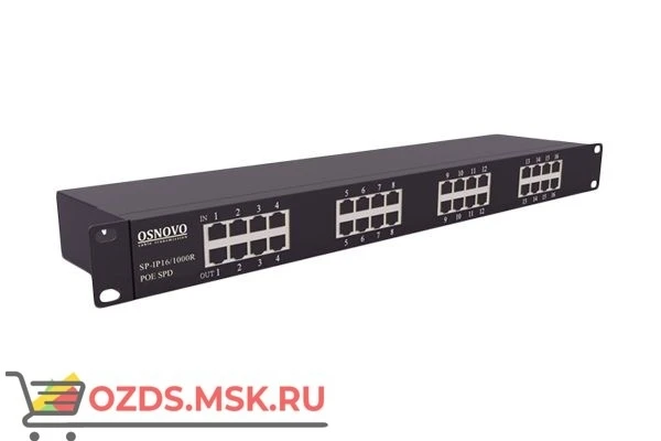 Фото Osnovo SP-IP161000PR 1U Устройство грозозащиты