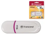 фото Флэш-диск 16 GB, TRANSCEND Jet Flash 330, USB 2.0, белый