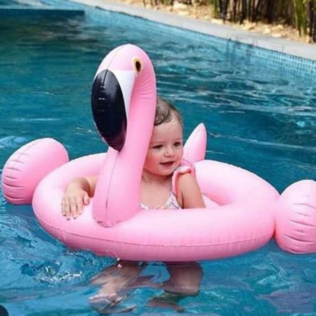 Фото Надувной детский круг фламинго Baby Inflatable Swan