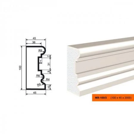 Фото Молдинг МВ-100/3 (МС-108)
