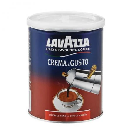 Фото Кофе молотый LAVAZZA (Лавацца) "Crema e Gusto", натуральный, 250 г, жестяная банка