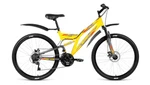 фото Велосипед Altair MTB FS 26 2.0 disc желтый/серый матовый