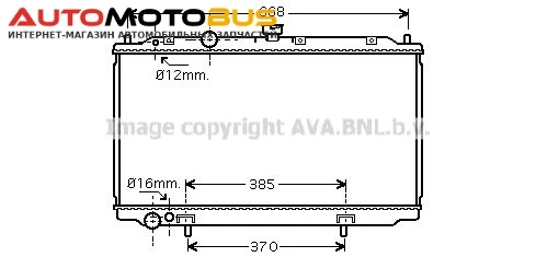 Фото Радиатор охлаждения двигателя AVA QUALITY COOLING DN2237