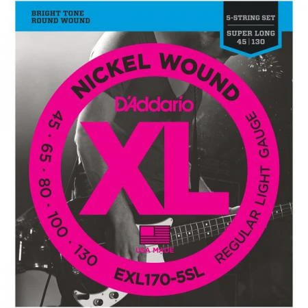 Фото Гитарные струны D'Addario EXL170-5SL (для бас-гитары)