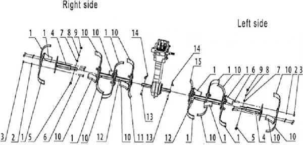 Фото HUSQVARNA CLAMP культиватора Husqvarna TF 338 (03-2015 г.в.) (рис.7)