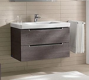 Фото Villeroy &amp; Boch Тумба с раковиной Villeroy &amp; Boch Subway 2.0 100 дуб графитовый