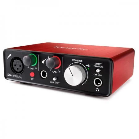 Фото Внешняя студийная звуковая карта Focusrite Scarlett Solo 2nd Gen