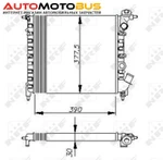 фото Радиатор охлаждения двигателя NRF 58771