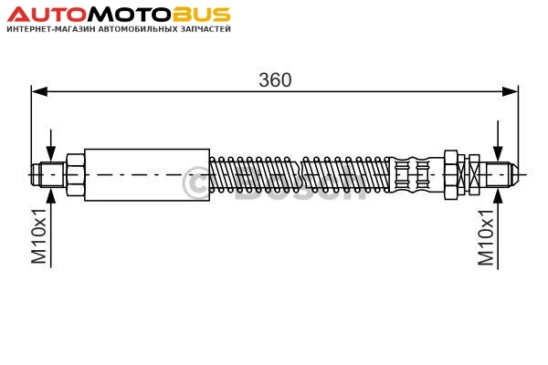 Фото Шланг тормозной Bosch 1 987 476 094