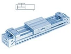 фото Бесштоковый ленточный пневмоцилиндр с направляющей скольжения MY1M