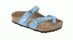 фото Birkenstock Thong ''Mayari Kids'' from Birko-Flor in Glitter Hologram Blue with a narrow insole