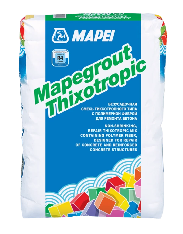 Фото Mapegrout Thixotropic (Мапеграут Тиксотропик) Смесь ремонтная безусадочная /25 кг/