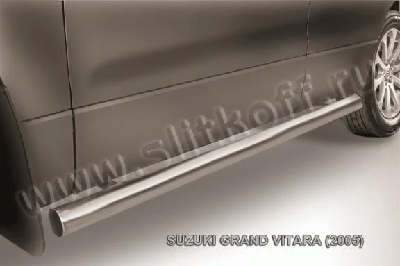 Фото Slitkoff Защита порогов d76 труба Suzuki Grand Vitara 2005