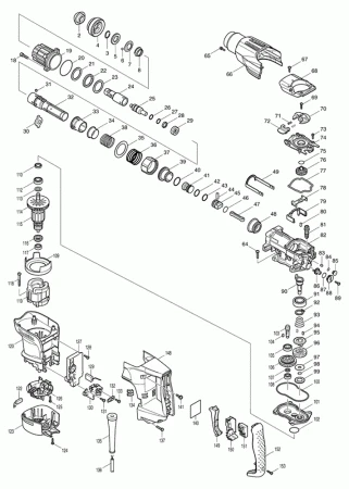 Фото Makita Резиновая прокладка A HR3210C/ перфоратор Makita HR3541FC рис.( 100)