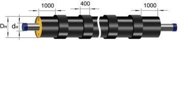 Фото Труба в ППУ изоляции усиленная (бандажированная)