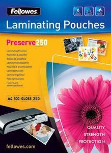 Фото Fellowes Glossy Polyester Pouches А4, 250 мкм, 100 шт.