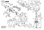 фото BOSCH СЕТЕВОЙ КАБЕЛЬ&#160;EU 4,15m 2 x 1,0mm H07 RN-F болгарки Bosch PWS 2000-230 JE (рис.805)